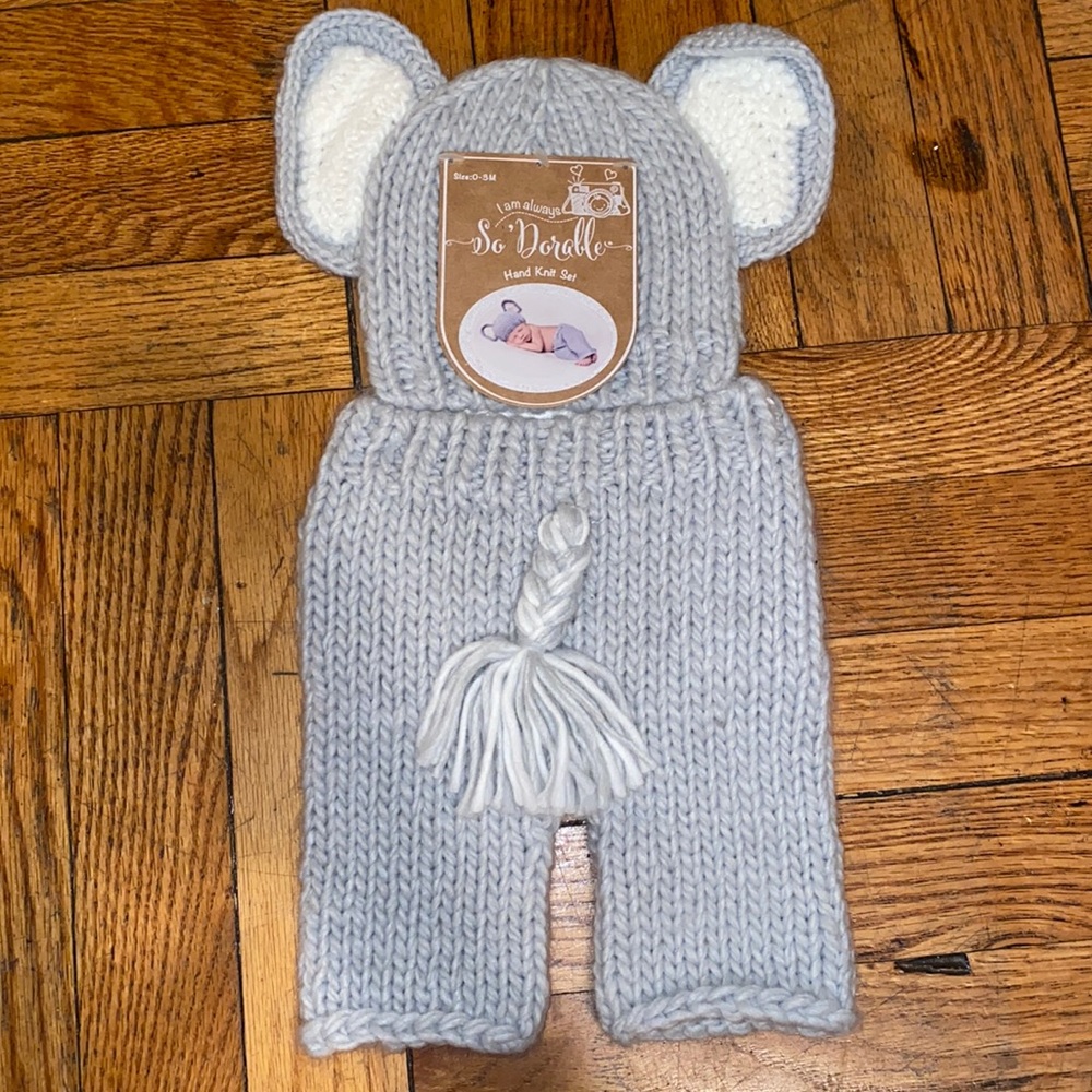 Newborn handknit Set 0-3m 2Pc.
